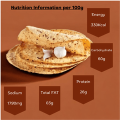 Chana Lahsun Papad available online at SweeDesi