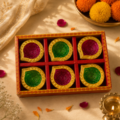 Decorative Clay Diya - SweeDesi