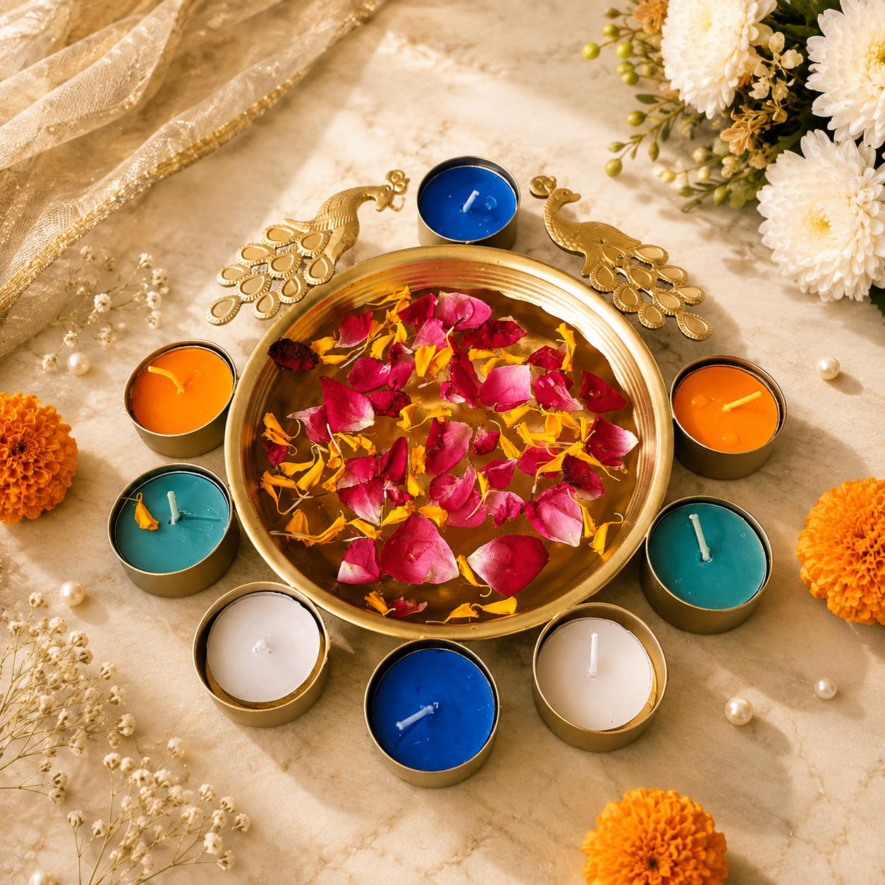 Traditional Urli Tealight Holder - SweeDesi