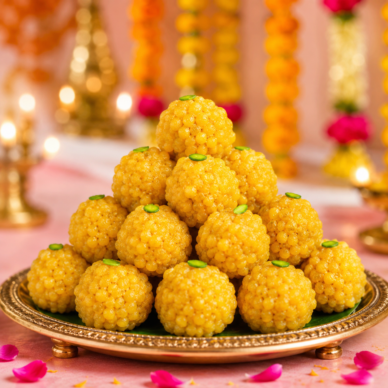 Boondi Laddu - 500 gm - SweeDesi