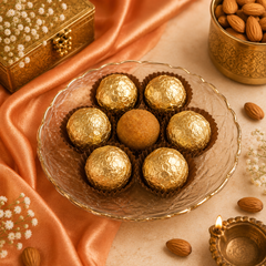 Roasted Chana Badam Laddu- 400gm - SweeDesi