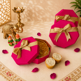 Ghewar Hamper Pink - SweeDesi