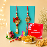 Bandhan Bhai-Bhabhi Rakhi Hamper 10 - SweeDesi