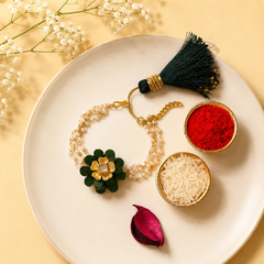 Bandhan Flower Rakhi - For Soul Sister - SweeDesi