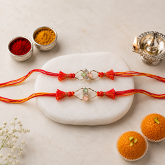 Bandhan Twin Sparkle Rakhi Set - SweeDesi