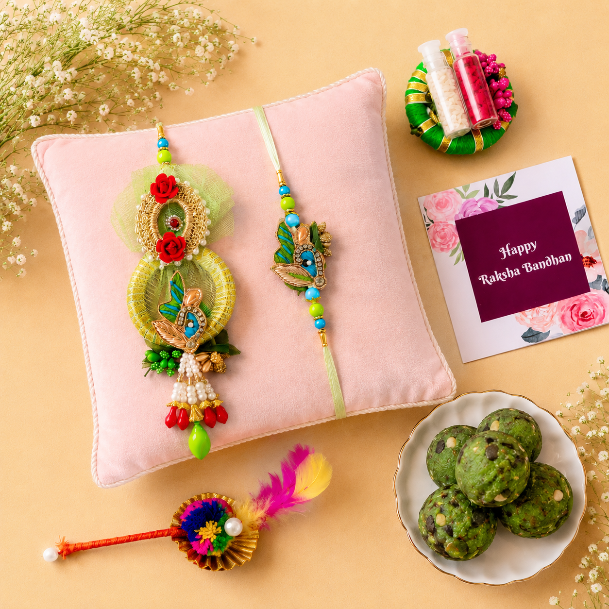 Bandhan Bhai-Bhabhi Rakhi Hamper 4 - SweeDesi