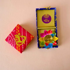Festive Lotus Diya Box
