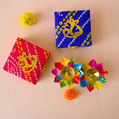 Festive Lotus Diya Box