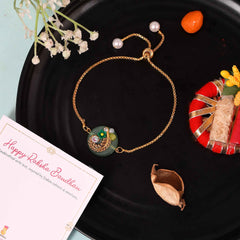 Bandhan Round Stone Rakhi