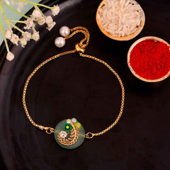 Bandhan Round Stone Rakhi