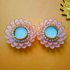 Petal Pearl Tea Light -Set of 2