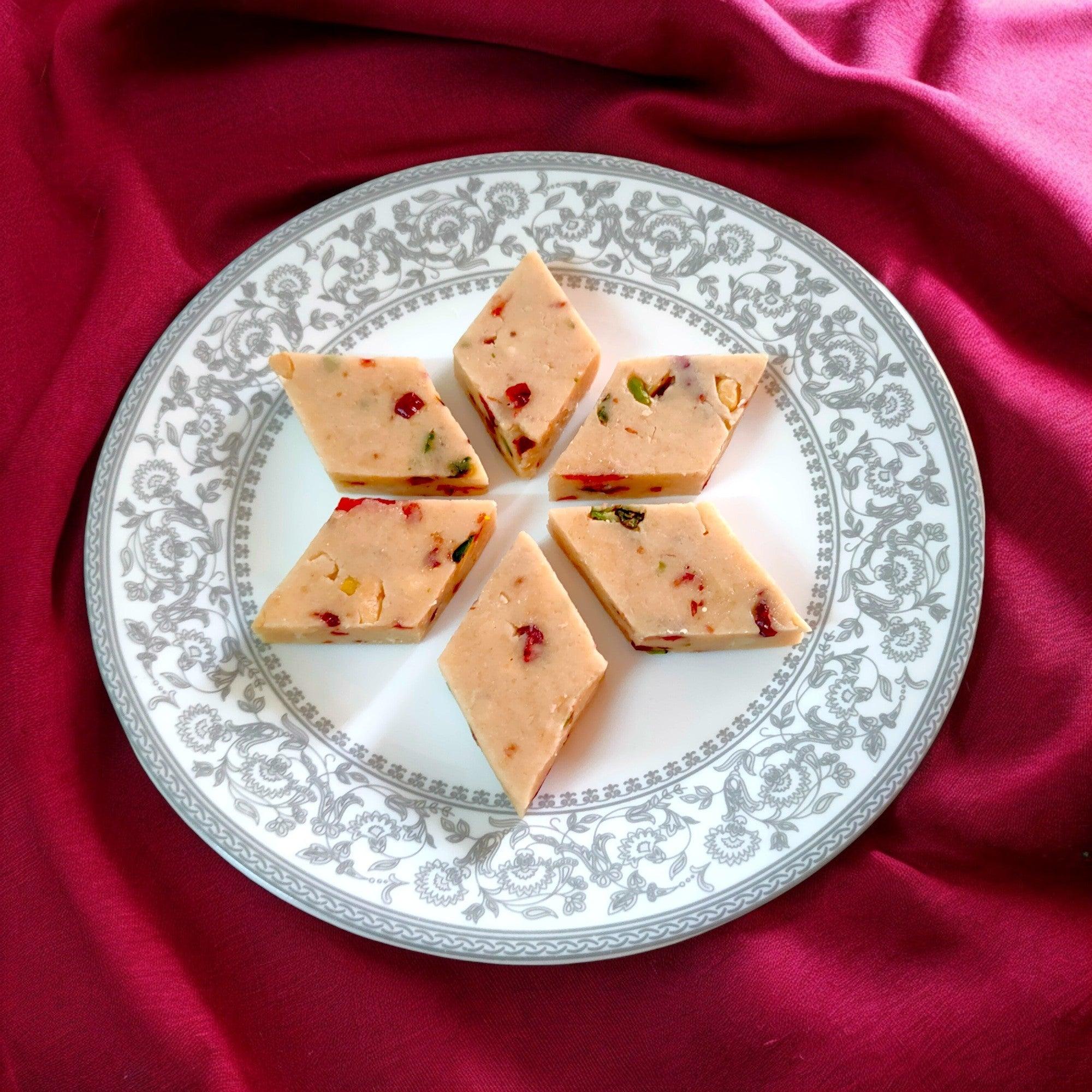 Cranberry Kaju Katli - 400gm available online at SweeDesi