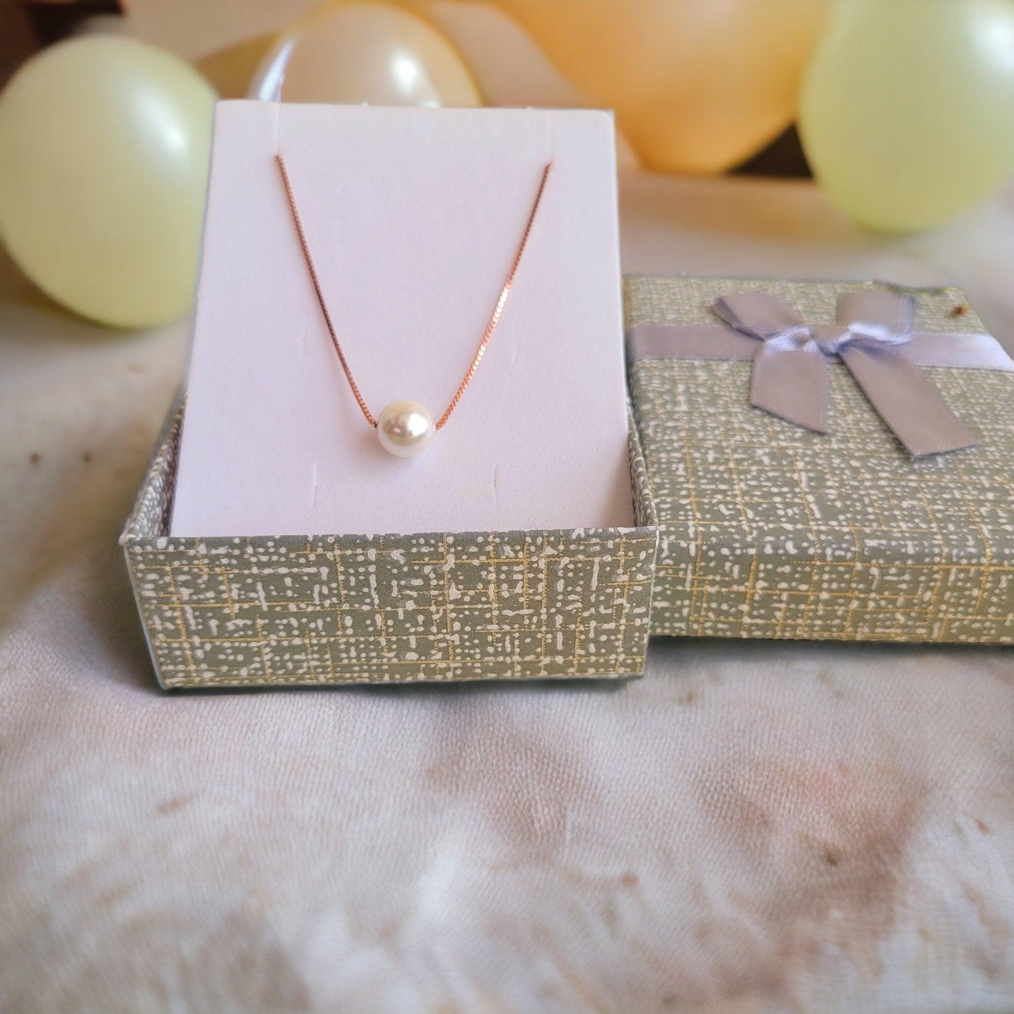 Pure Silver Rose Gold Necklace for Sister