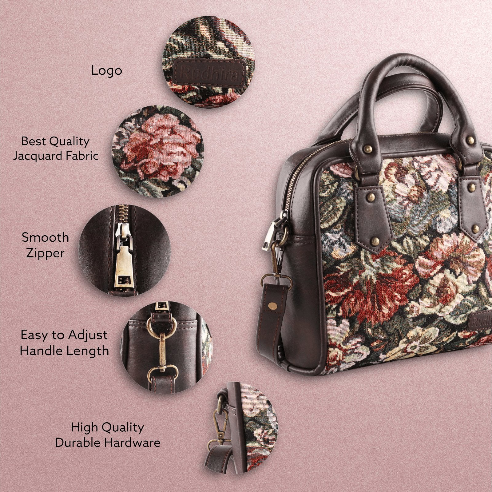 Floral Print Satchel bag - SweeDesi