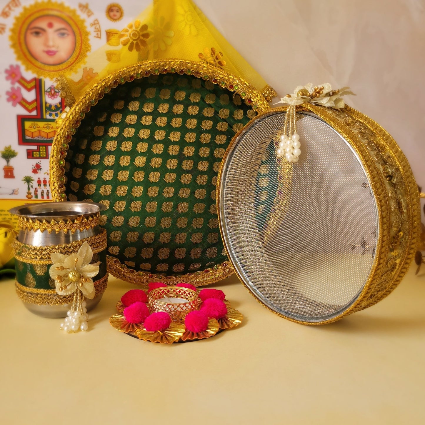 Karwa Chauth Green Set - SweeDesi