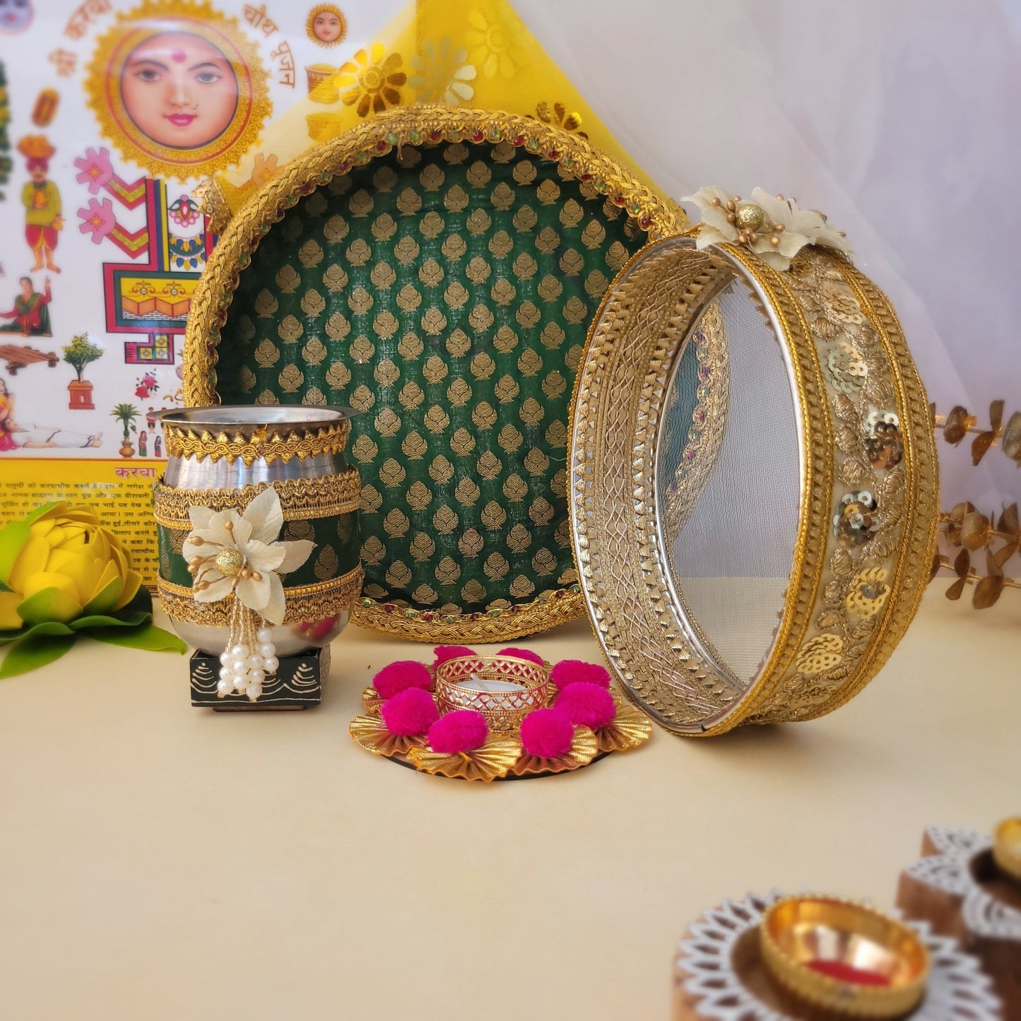 Karwa Chauth Green Set - SweeDesi