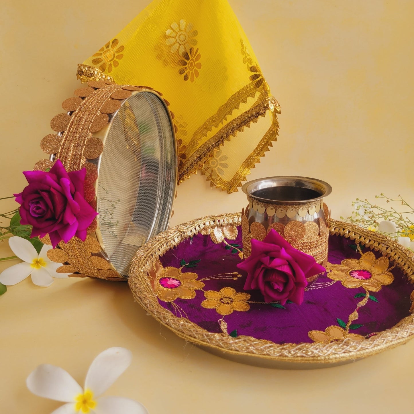 Karwa Chauth Purple Set - SweeDesi
