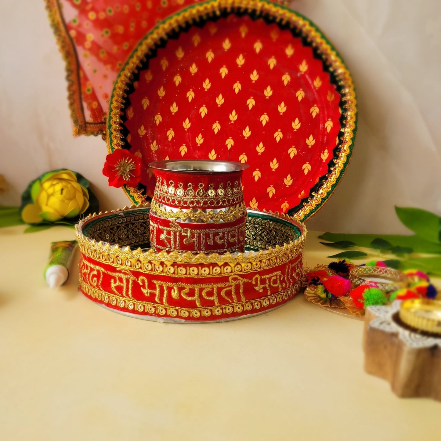 Karwa Chauth Red Set - SweeDesi