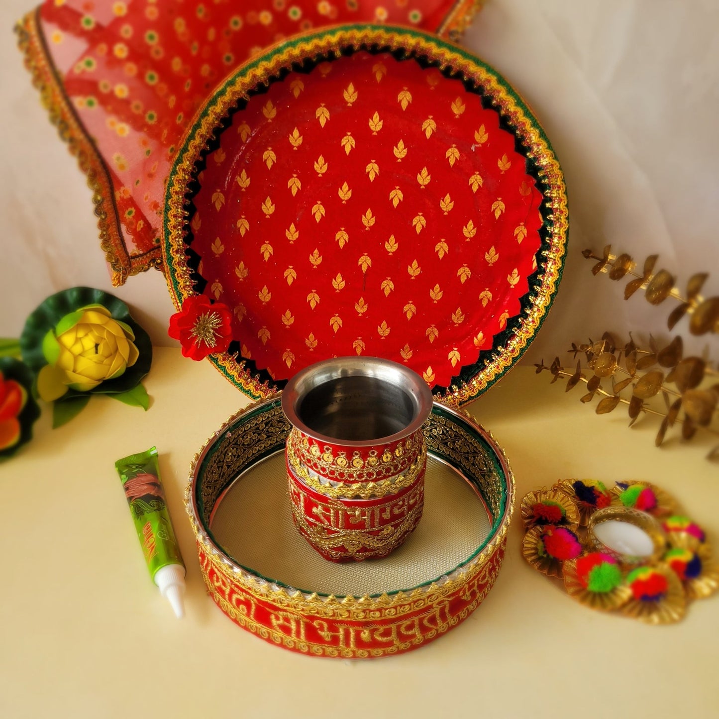 Karwa Chauth Red Set - SweeDesi