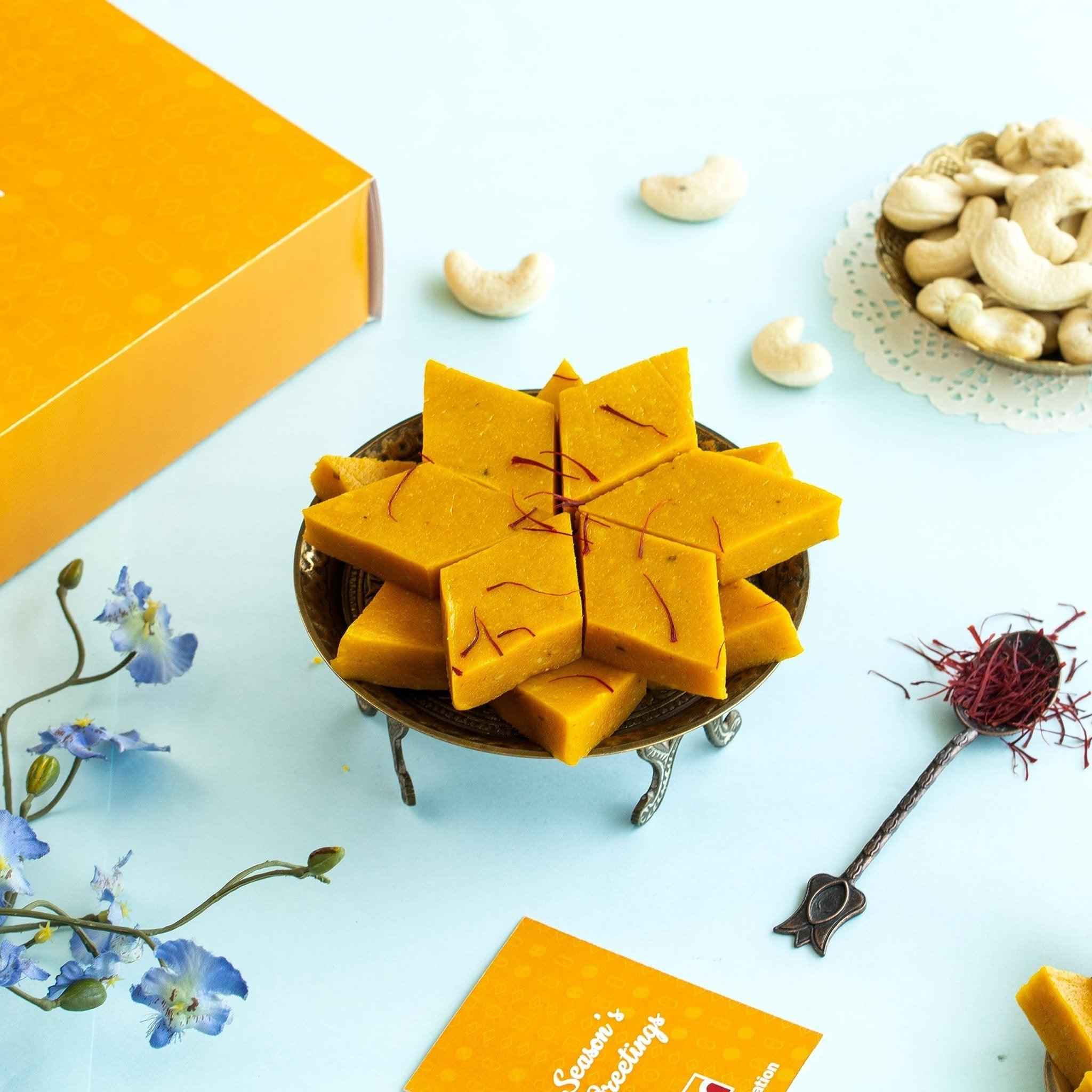 Kesar Kaju Katli - 400gm