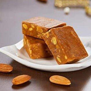 Roasted Chana Badam Barfi - 400gm available online at SweeDesi