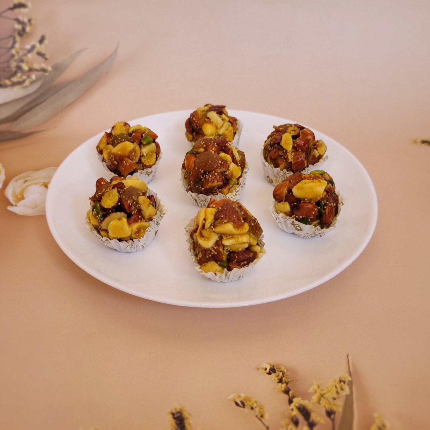 Roasted Dryfruit Laddu - 400gm - SweeDesi
