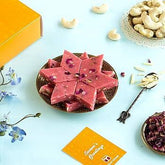 Rose Kaju Katli - 400gm available online at SweeDesi