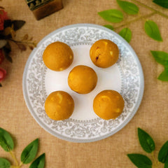 Sugar Free Besan Dry Fruit Laddu - 500gm available online at SweeDesi