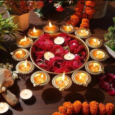 Traditional Diya Urli available online at SweeDesi