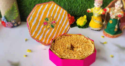Ghewar: The Royal Rajasthani Dessert Now in Exquisite Hampers by SweeDesi