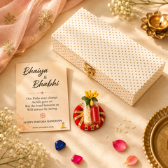 Bandhan Flower Rakhi Set - SweeDesi