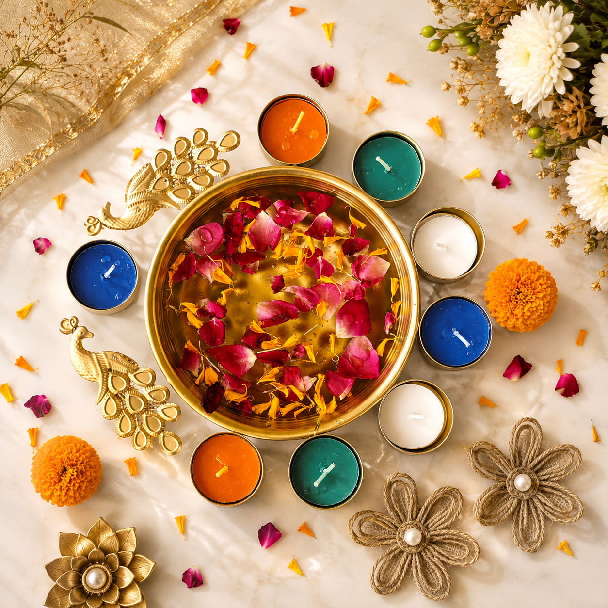 Traditional Urli Tealight Holder - SweeDesi
