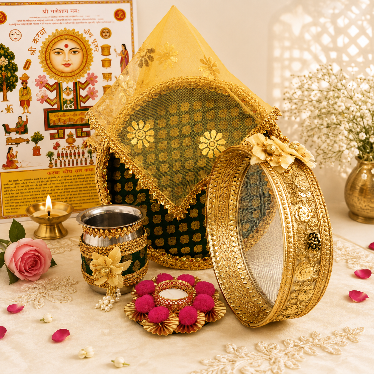 Karwa Chauth Green Set - SweeDesi