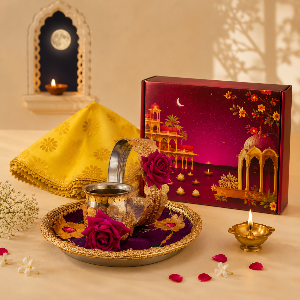 Karwa Chauth Purple Set - SweeDesi
