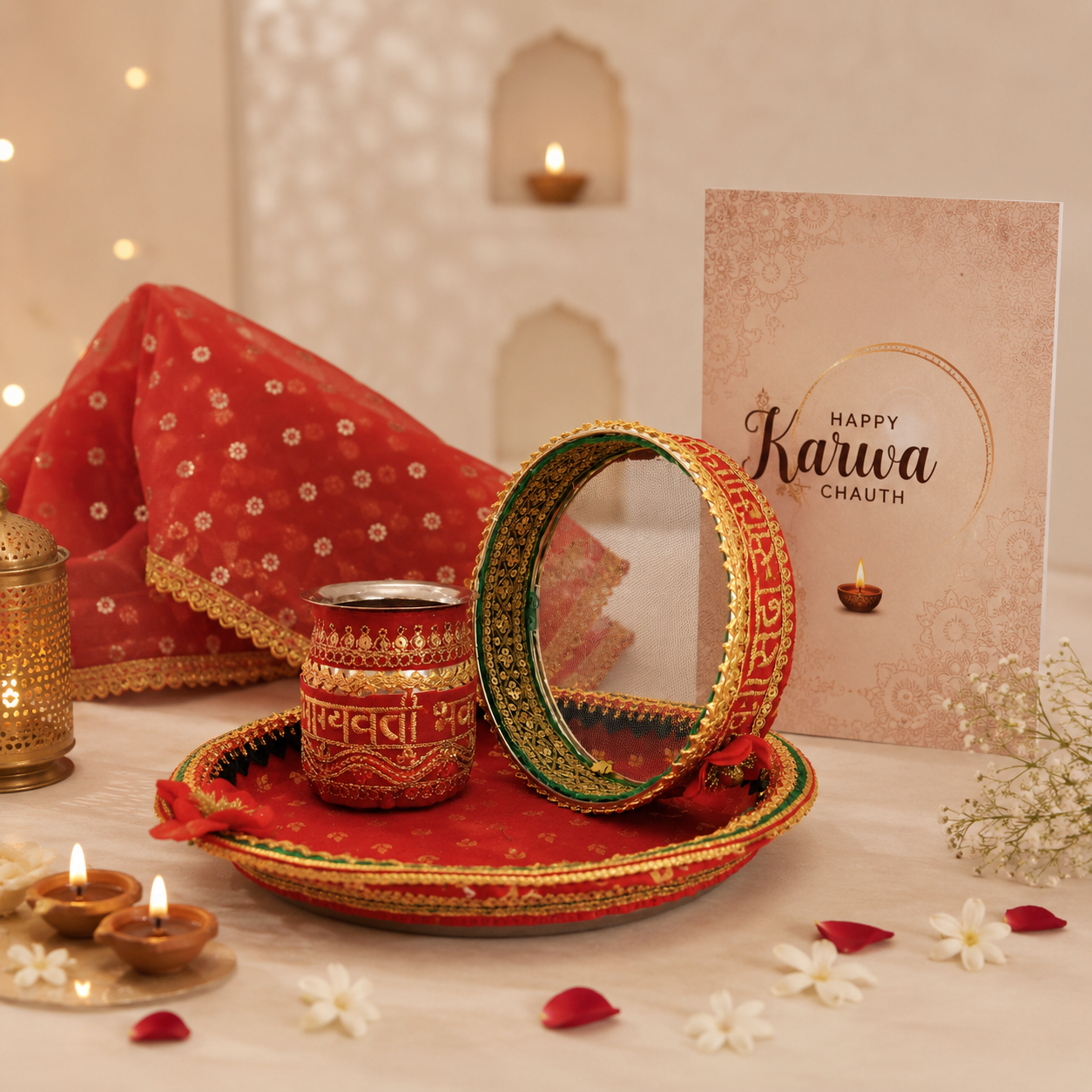 Karwa Chauth Red Set - SweeDesi