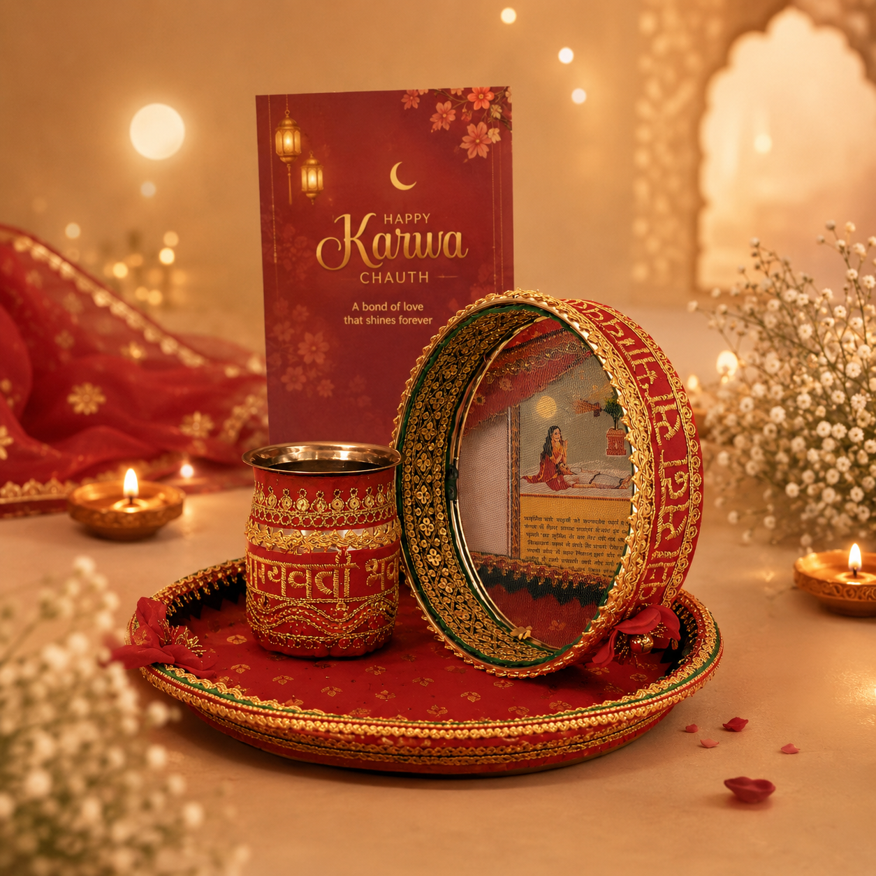 Karwa Chauth Red Set - SweeDesi
