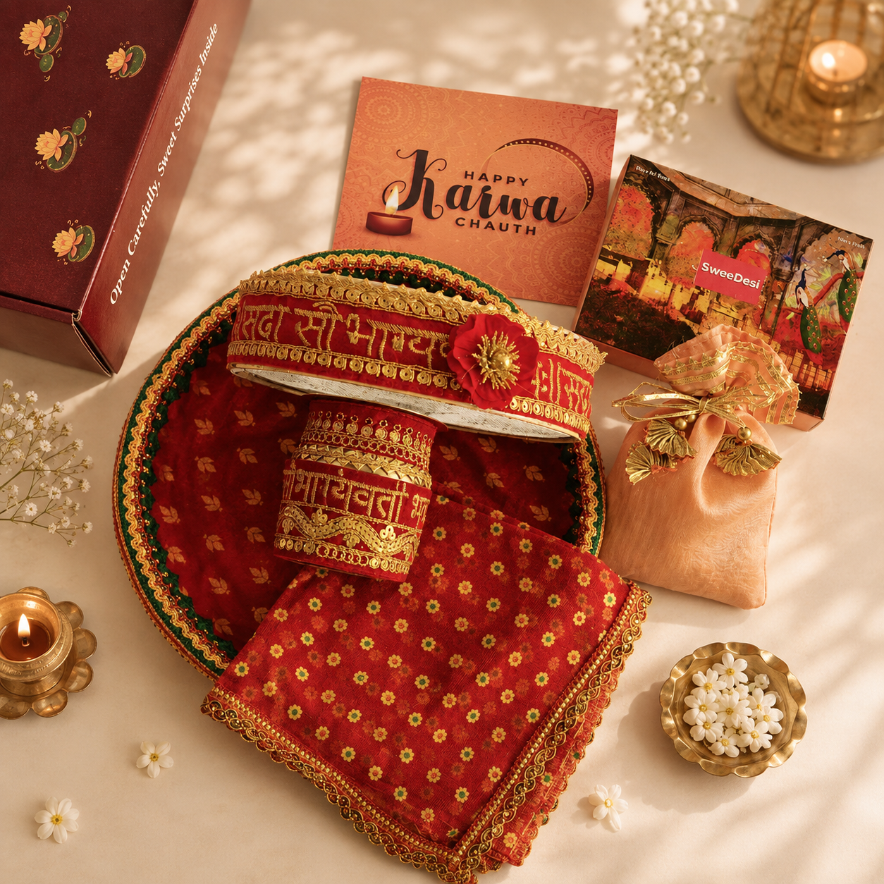 Karwa Chauth Red Set - SweeDesi