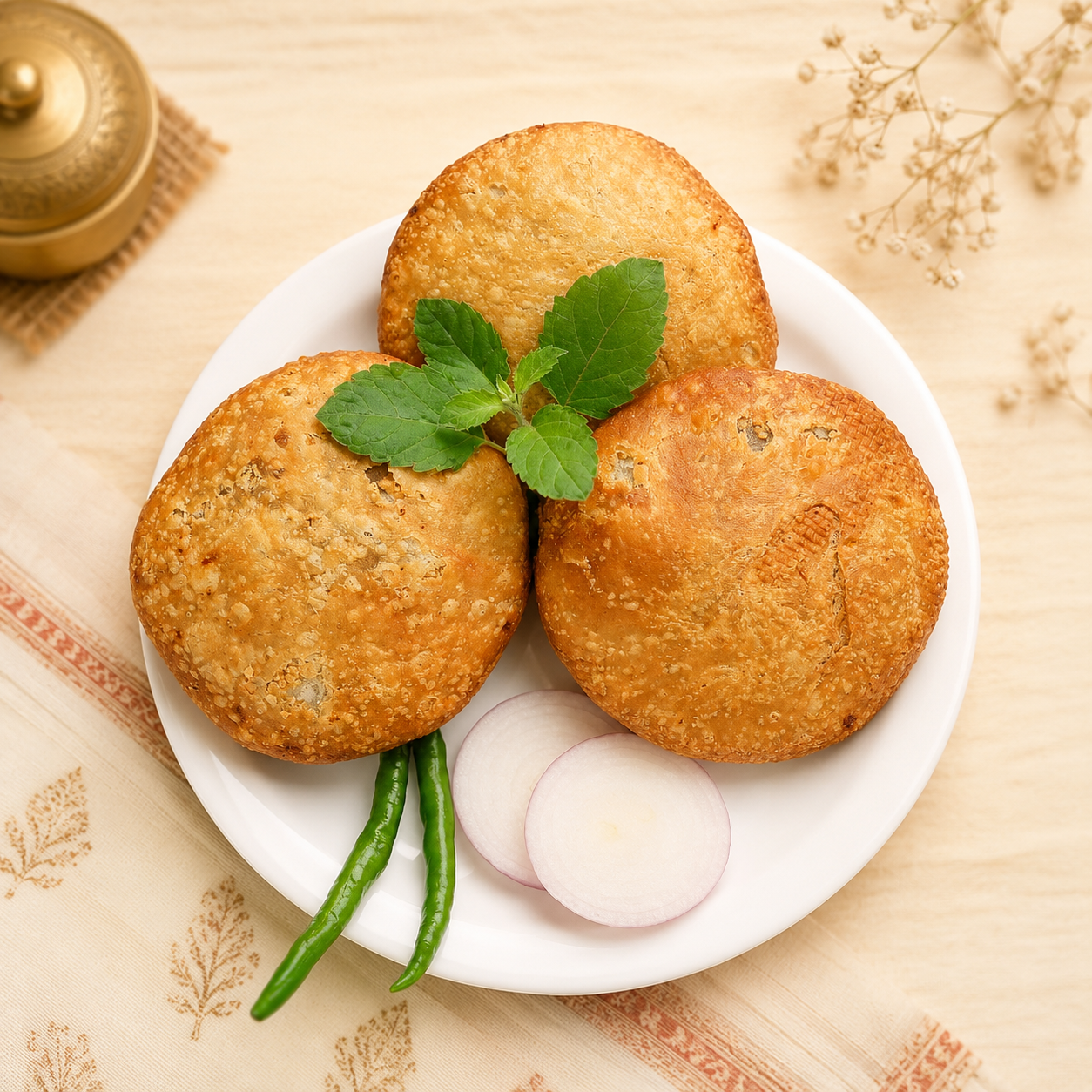 Rawat Pyaz Kachori - 2Pc - SweeDesi