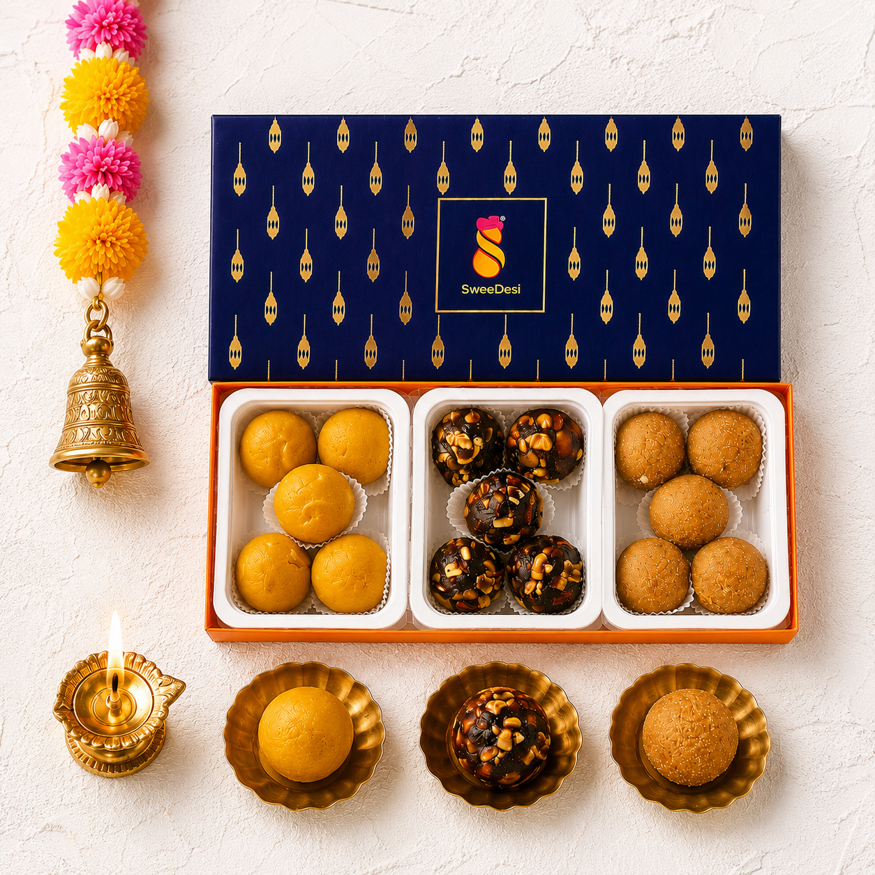 SugarFree Laddu Pack  - 750gm - SweeDesi
