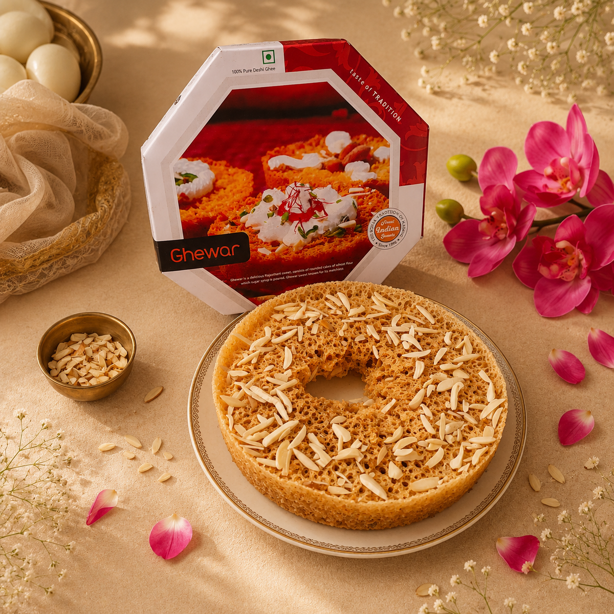Meetha Ghewar - 1Pc