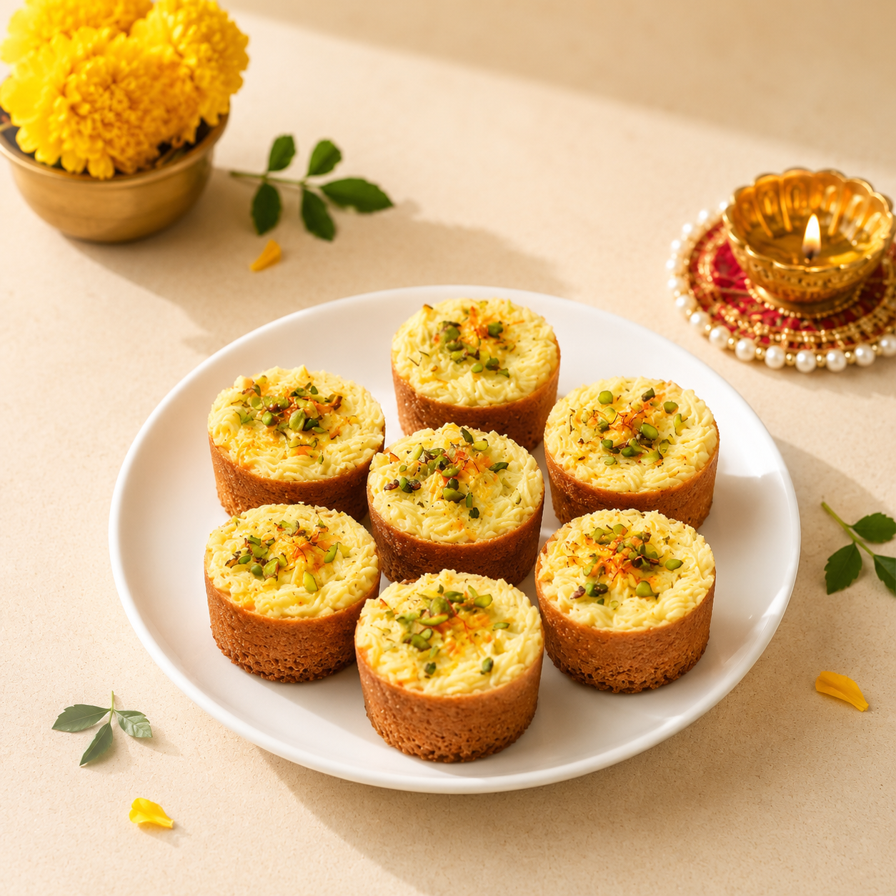 Tiny Malai Ghewar - DIY - SweeDesi