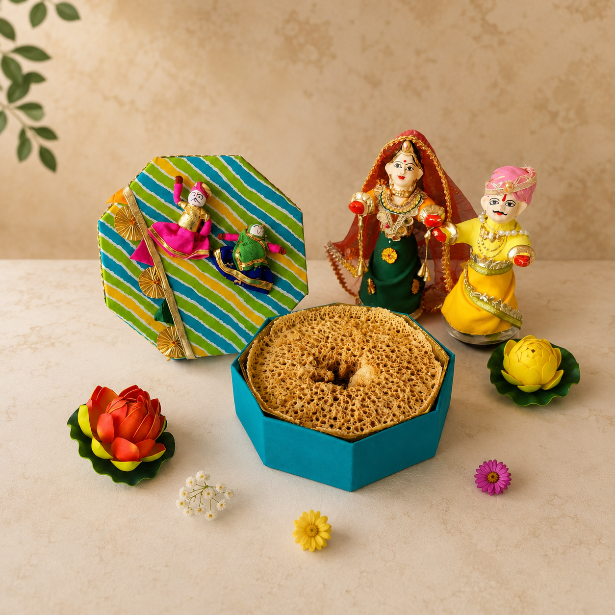 Ghewar Hamper 1 - SweeDesi