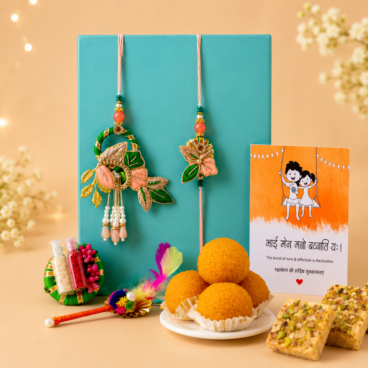 Bandhan Bhai-Bhabhi Rakhi Hamper 1 - SweeDesi