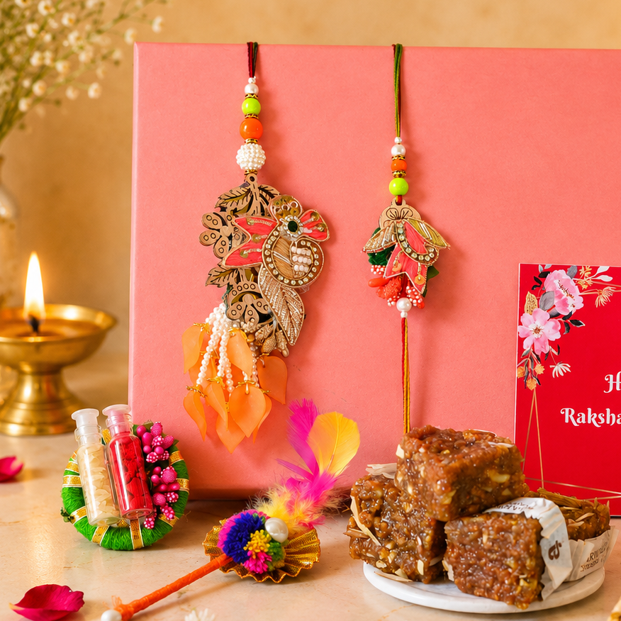 Bandhan Bhai-Bhabhi Rakhi Hamper 5 - SweeDesi