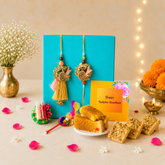 Bandhan Bhai-Bhabhi Rakhi Hamper 7 - SweeDesi