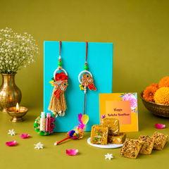 Bandhan Bhai-Bhabhi Rakhi Hamper 9 - SweeDesi