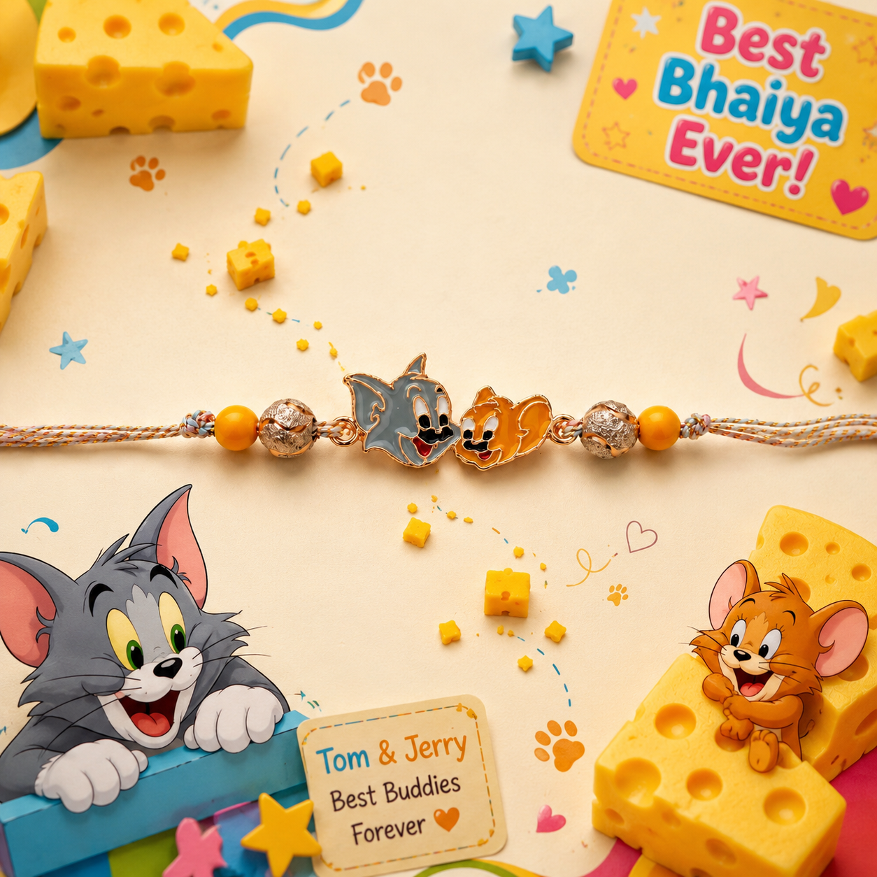 Kids Tom & Jerry Rakhi - SweeDesi