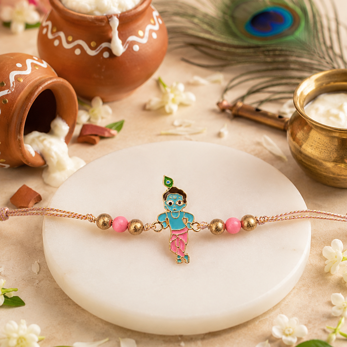 Kids Krishna Rakhi - SweeDesi