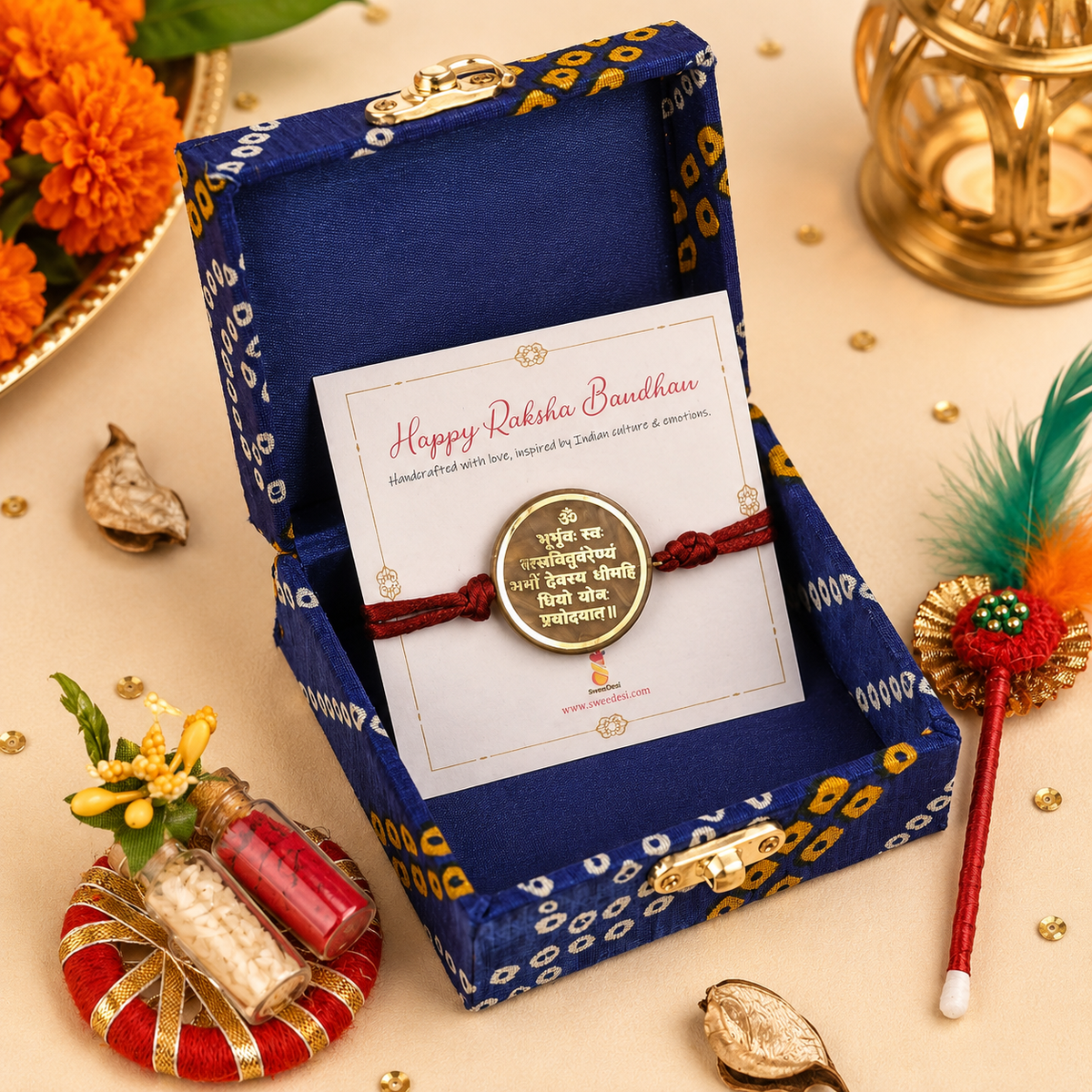 Gayatri Mantra Rakhi - SweeDesi