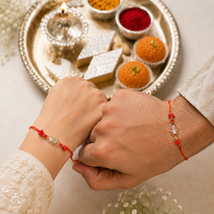 Bandhan Twin Sparkle Rakhi Set - SweeDesi